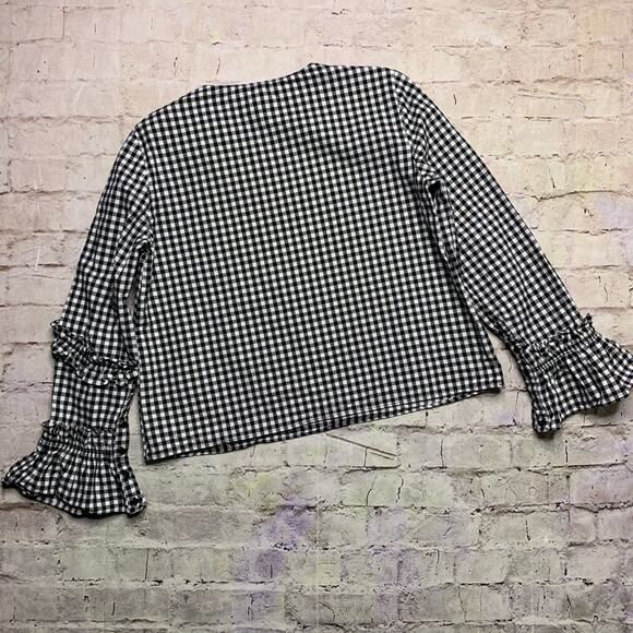 Zara Trafaluc Colelction Gingham Blouse - Picture 8 of 9